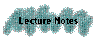 Lecture Notes